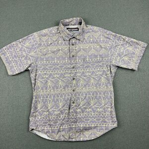 Reyn Spooner Shirt Mens Medium Purple Short‎ Sleeve Hawaiian Classic Button Down